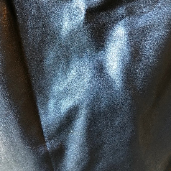 Vintage 80s Leather Mini Skirt sz XS - Picture 6 of 8